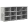Cipősszekrény polcokkal Beton szürke 103 x 30 x 51 cm Faanyag