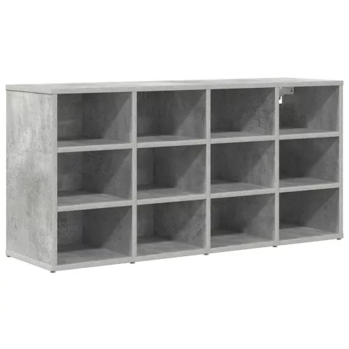 Cipősszekrény polcokkal Beton szürke 103 x 30 x 51 cm Faanyag