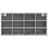 Cipősszekrény polcokkal Beton szürke 103 x 30 x 51 cm Faanyag