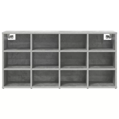 Cipősszekrény polcokkal Beton szürke 103 x 30 x 51 cm Faanyag