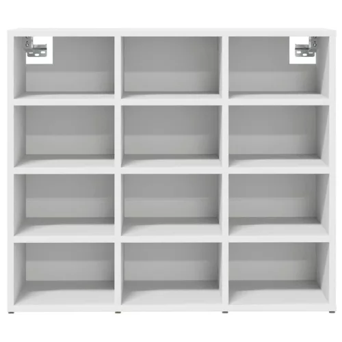 Cipősszekrény polcokkal Fehér 77.5 x 30 x 67 cm Faanyag