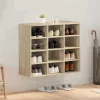 Cipősszekrény polcokkal sonoma tölgy 77.5 x 30 x 67 cm Faanyag