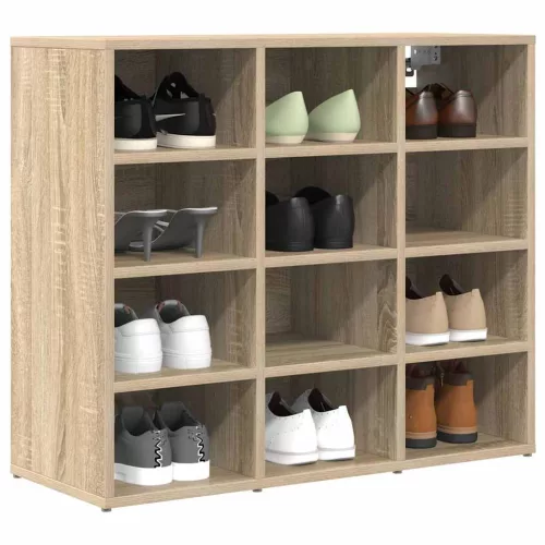 Cipősszekrény polcokkal sonoma tölgy 77.5 x 30 x 67 cm Faanyag