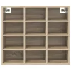 Cipősszekrény polcokkal sonoma tölgy 77.5 x 30 x 67 cm Faanyag