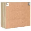 Cipősszekrény polcokkal sonoma tölgy 77.5 x 30 x 67 cm Faanyag
