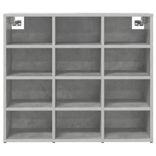 Cipősszekrény polcokkal Beton szürke 77.5 x 30 x 67 cm Faanyag