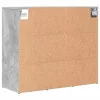 Cipősszekrény polcokkal Beton szürke 77.5 x 30 x 67 cm Faanyag