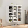 Cipősszekrény polcokkal Fehér 77.5 x 30 x 83.5 cm Faanyag