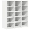 Cipősszekrény polcokkal Fehér 77.5 x 30 x 83.5 cm Faanyag