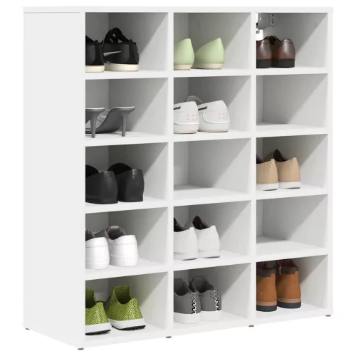 Cipősszekrény polcokkal Fehér 77.5 x 30 x 83.5 cm Faanyag