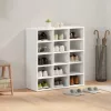 Cipősszekrény polcokkal Fehér 77.5 x 30 x 83.5 cm Faanyag