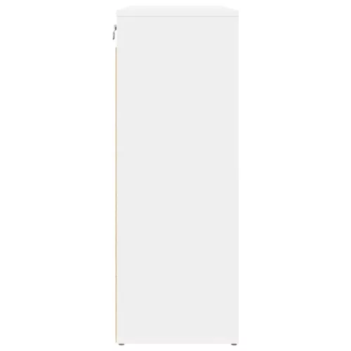 Cipősszekrény polcokkal Fehér 77.5 x 30 x 83.5 cm Faanyag