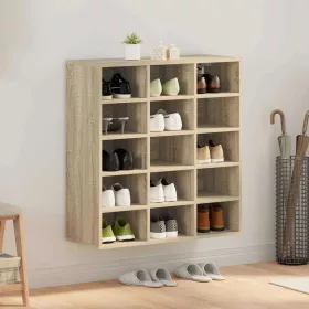 Cipősszekrény sonoma tölgy 77.5 x 30 x 83.5 cm Faanyag