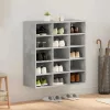 Cipősszekrény Beton szürke 77.5 x 30 x 83.5 cm Faanyag