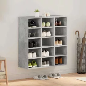 Cipősszekrény Beton szürke 77.5 x 30 x 83.5 cm Faanyag