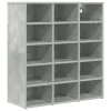 Cipősszekrény Beton szürke 77.5 x 30 x 83.5 cm Faanyag