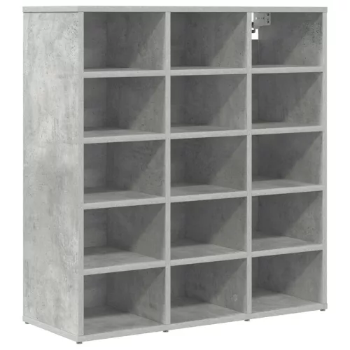Cipősszekrény Beton szürke 77.5 x 30 x 83.5 cm Faanyag