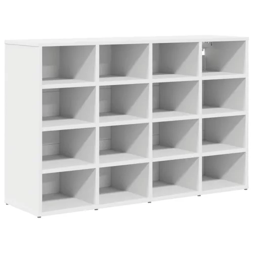 Cipősszekrény polcokkal Fehér 103 x 30 x 67 cm Faanyag