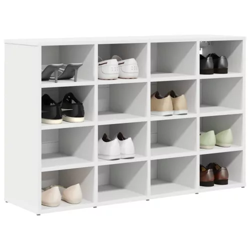 Cipősszekrény polcokkal Fehér 103 x 30 x 67 cm Faanyag