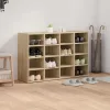 Cipősszekrény polcokkal sonoma tölgy 103 x 30 x 67 cm Faanyag