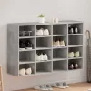 Cipősszekrény polcokkal Beton szürke 103 x 30 x 67 cm Faanyag