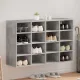 Cipősszekrény polcokkal Beton szürke 103 x 30 x 67 cm Faanyag