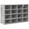 Cipősszekrény polcokkal Beton szürke 103 x 30 x 67 cm Faanyag