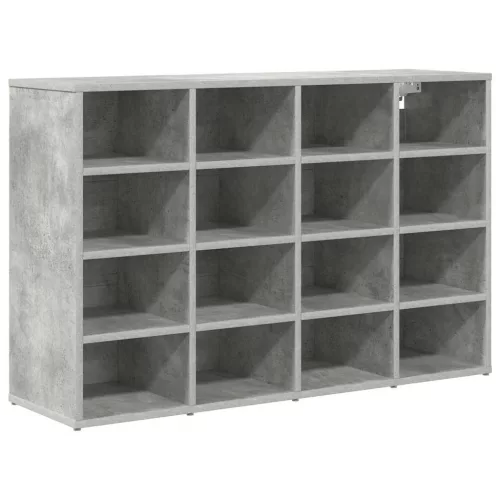 Cipősszekrény polcokkal Beton szürke 103 x 30 x 67 cm Faanyag