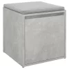 Betonszürke szerelt fa tárolódoboz 40,5 x 40 x 40 cm