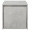 Betonszürke szerelt fa tárolódoboz 40,5 x 40 x 40 cm
