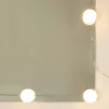 Fekete fésülködőasztal LED-del 74,5 x 40 x 141 cm