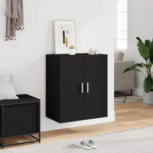 VidaX fekete szerelt fa cipősszekrény 60 x 35 x 70 cm