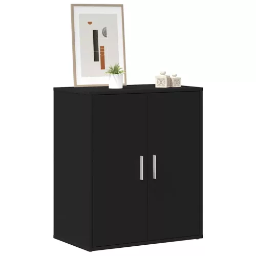 VidaX fekete szerelt fa cipősszekrény 60 x 35 x 70 cm