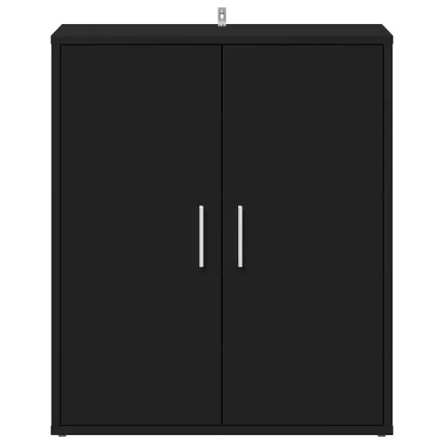 VidaX fekete szerelt fa cipősszekrény 60 x 35 x 70 cm