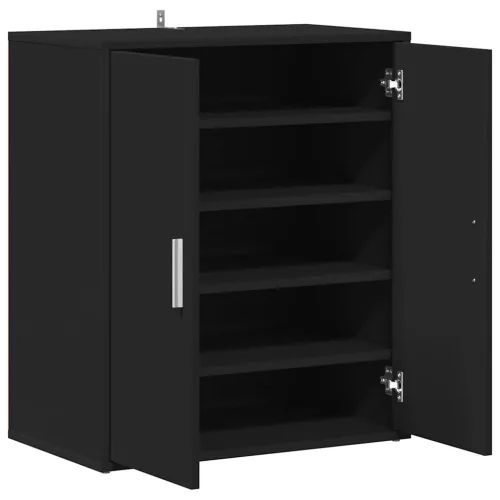 VidaX fekete szerelt fa cipősszekrény 60 x 35 x 70 cm