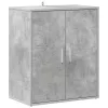 Betonszürke szerelt fa cipősszekrény 60 x 35 x 70 cm