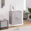 Betonszürke szerelt fa cipősszekrény 60 x 35 x 70 cm