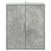 Betonszürke szerelt fa cipősszekrény 60 x 35 x 70 cm