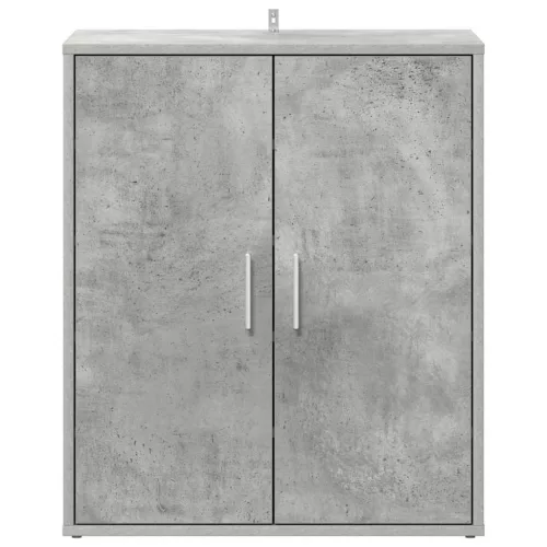 Betonszürke szerelt fa cipősszekrény 60 x 35 x 70 cm