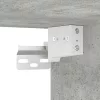 Betonszürke szerelt fa cipősszekrény 60 x 35 x 70 cm