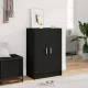 Fekete szerelt fa cipősszekrény 60 x 35 x 92 cm