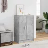 Betonszürke szerelt fa cipősszekrény 60 x 35 x 92 cm