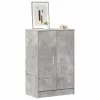 Betonszürke szerelt fa cipősszekrény 60 x 35 x 92 cm