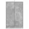 Betonszürke szerelt fa cipősszekrény 60 x 35 x 92 cm