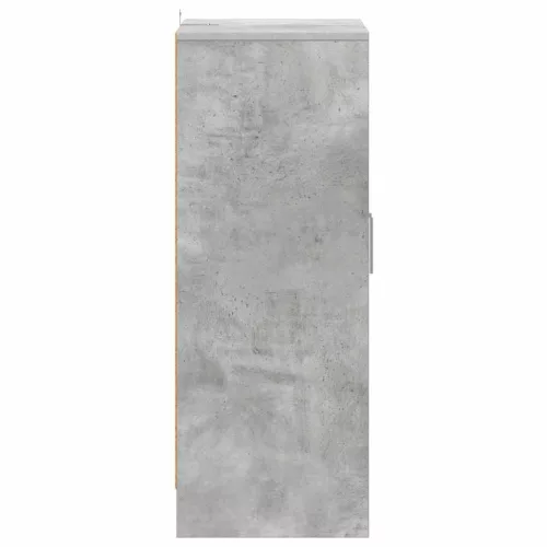 Betonszürke szerelt fa cipősszekrény 60 x 35 x 92 cm
