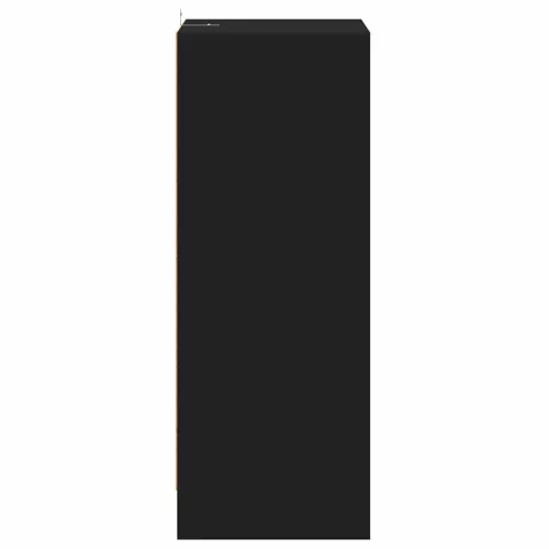 Fekete szerelt fa cipősszekrény 60 x 35 x 92 cm