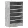 Betonszürke szerelt fa cipősszekrény 60 x 35 x 92 cm