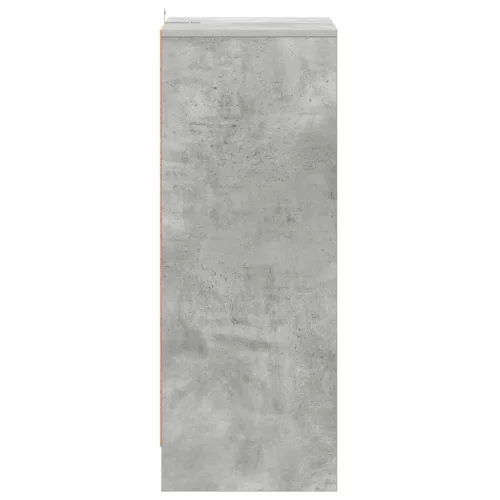 Betonszürke szerelt fa cipősszekrény 60 x 35 x 92 cm