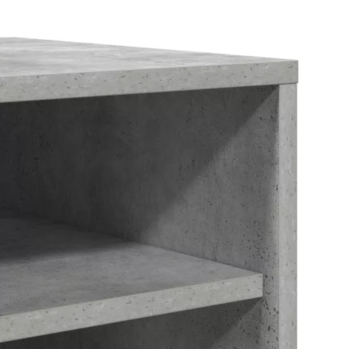 Betonszürke szerelt fa cipősszekrény 60 x 35 x 92 cm