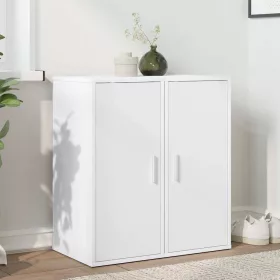 2 db fehér forgácslap cipősszekrény 32 x 35 x 70 cm